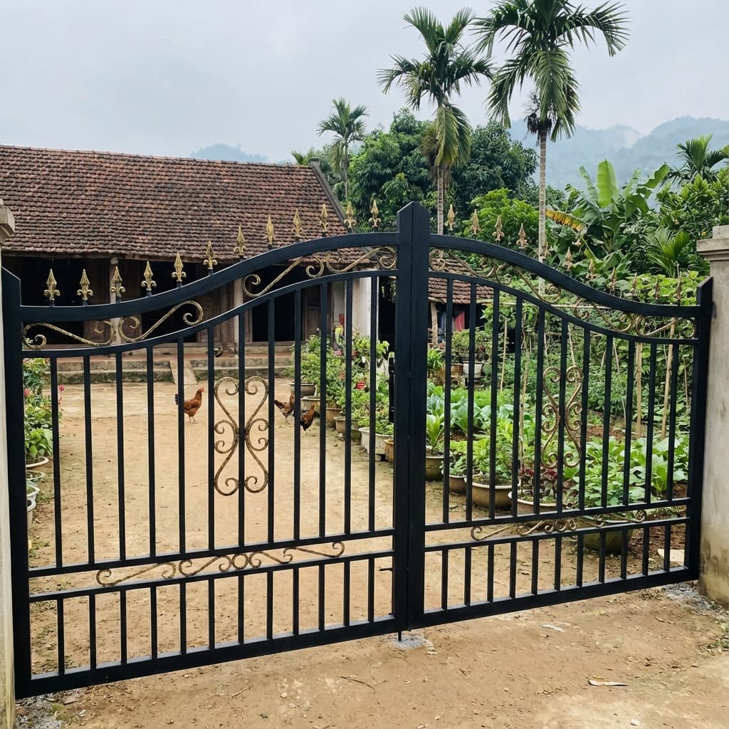 Thi công hàng rào sắt chông bảo vệ - Giải pháp an ninh tối ưu