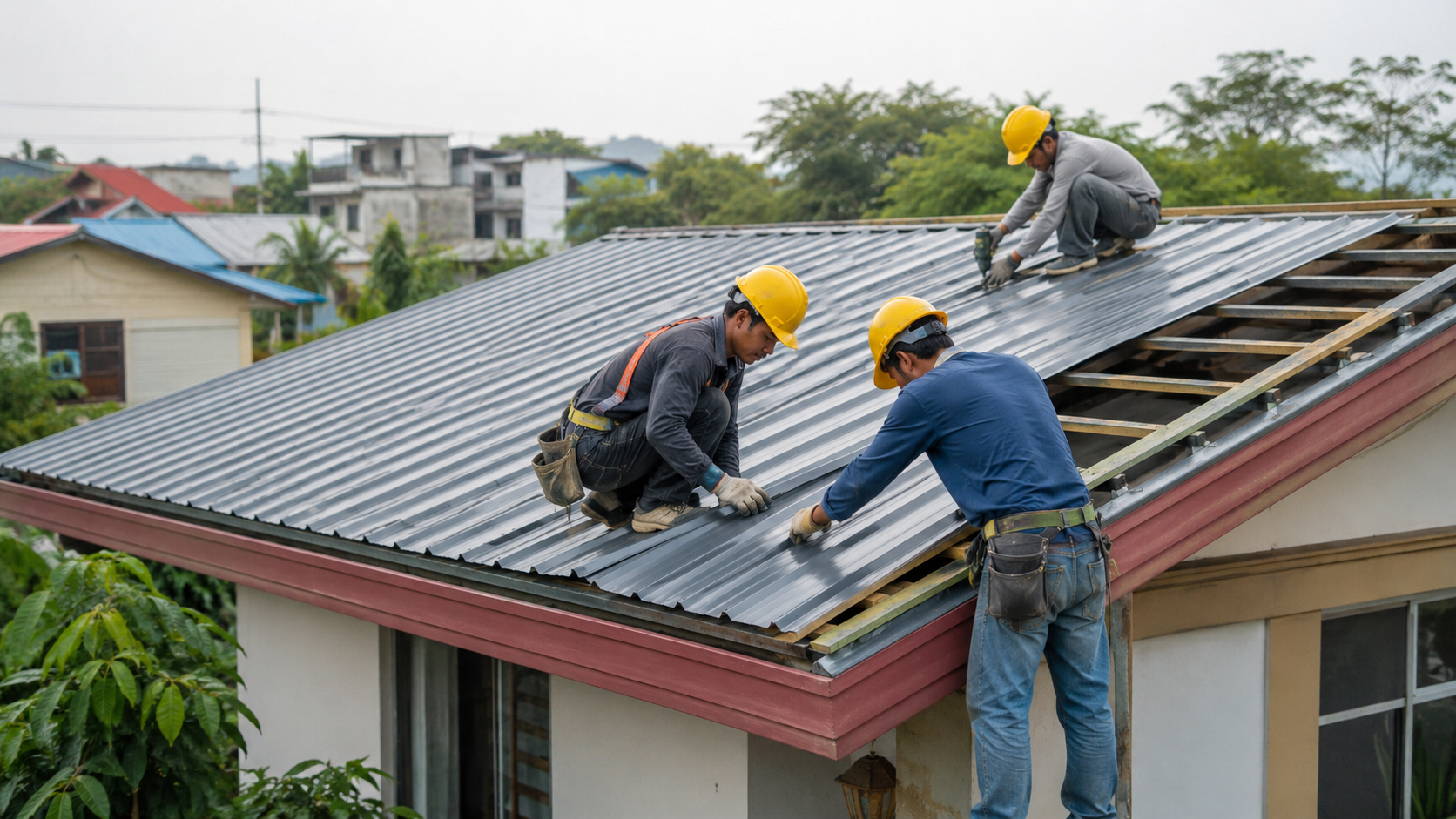 Thi công làm mái tôn đúng kỹ thuật giúp tăng tuổi thọ công trình