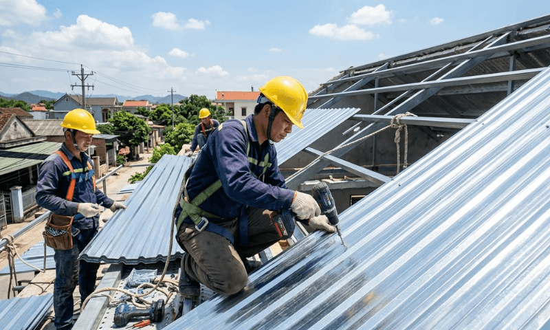 Kinh nghiệm làm mái tôn bền đẹp, tối ưu chi phí từ Cơ Khí Đức Phúc