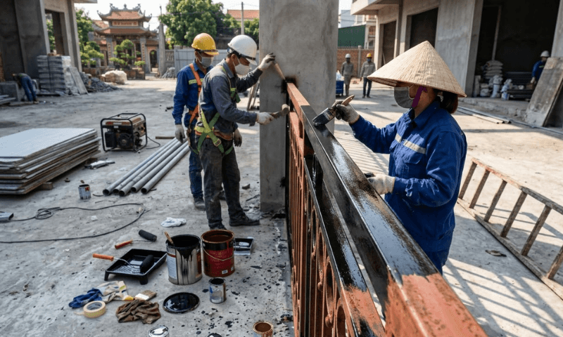 Báo giá dịch vụ sơn cửa sắt TP HCM uy tín, nhanh chóng