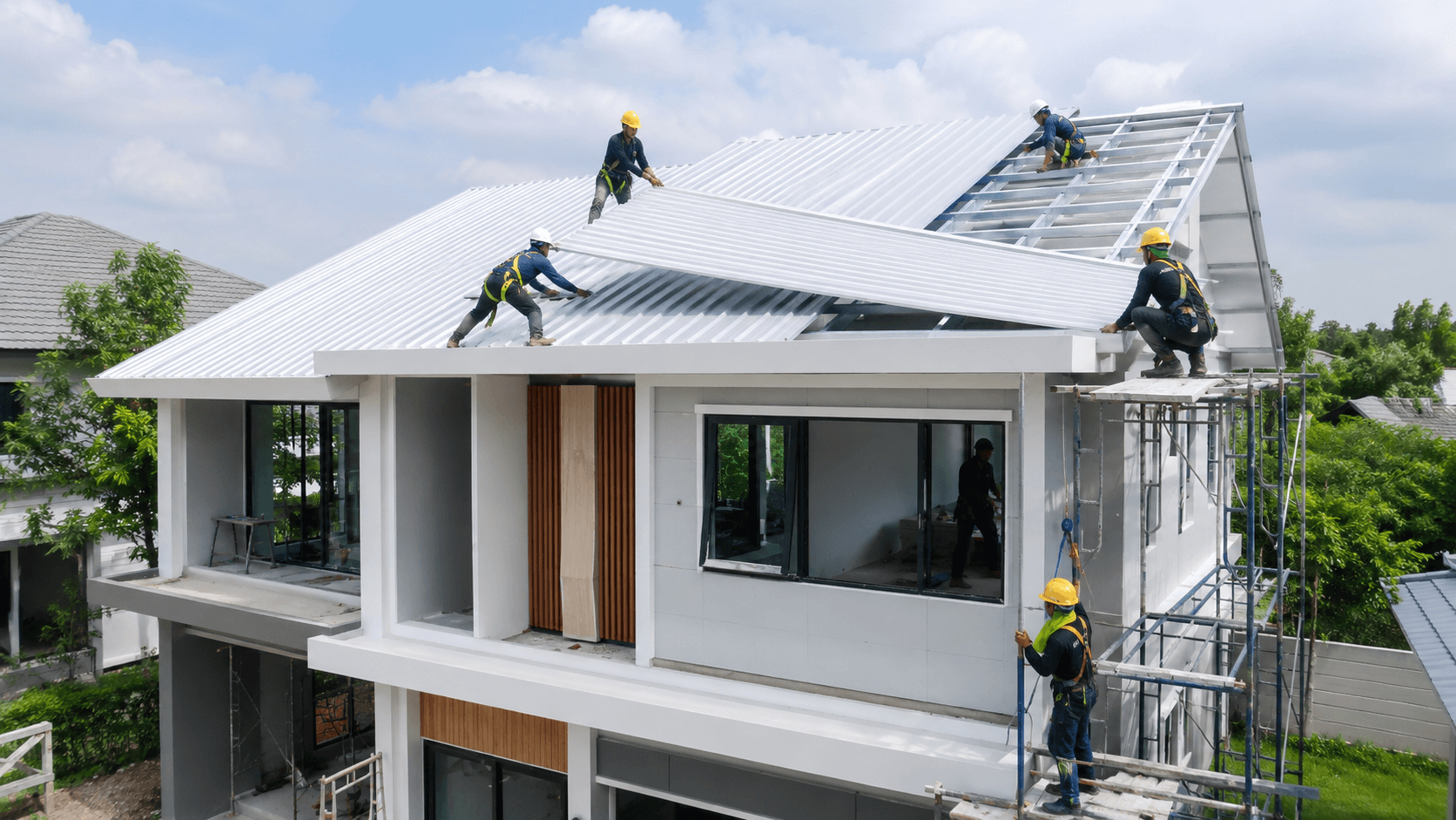 Giá thi công mái tôn lạnh theo m² và những chi phí cần biết
