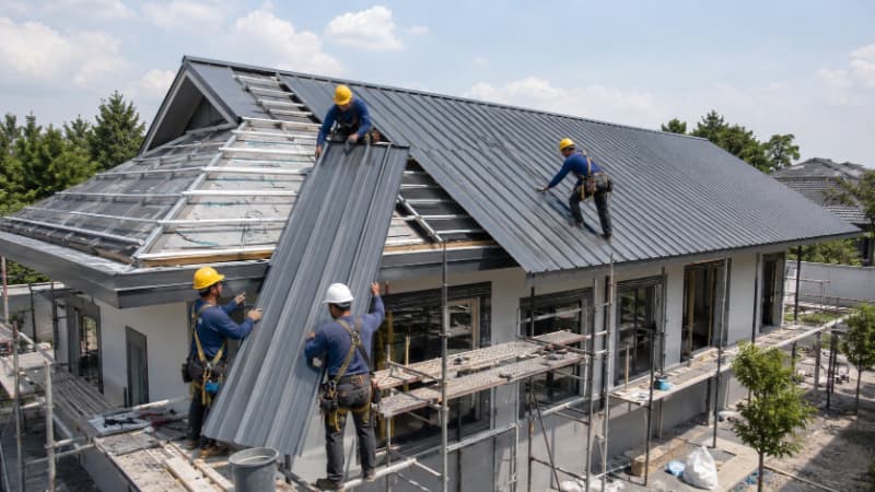 Biện pháp thi công lắp dựng mái tôn đúng kỹ thuật, an toàn và hiệu quả