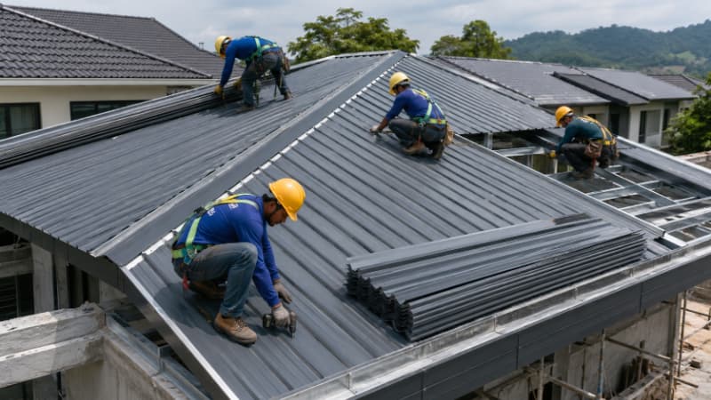 Thi công mái tôn tại Hồ Chí Minh: Cách tối ưu chi phí mà vẫn đảm bảo chất lượng