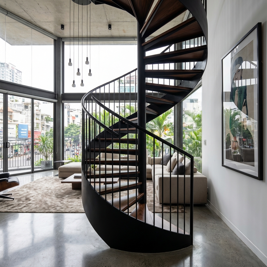 Cầu Thang Sắt Xoắn Ốc